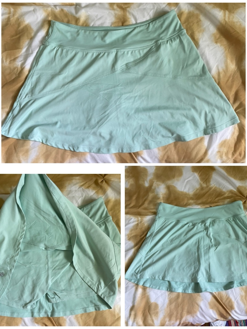 Mint Green Women's Active Skort
